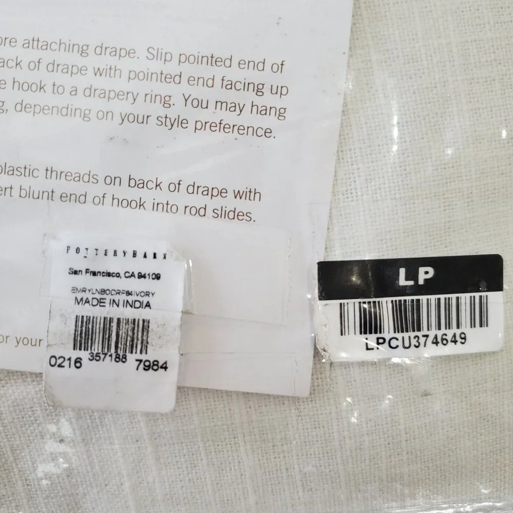 Pottery Barn Emery Drape Grommet Curtain Blackout Curtain 50